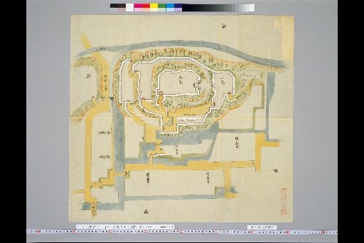 Pictures of Ancient Japanese Castles, Volume 12, Tōsandō Section (5), 175 Map of Ōtawara Castle, Shimotsuke Province