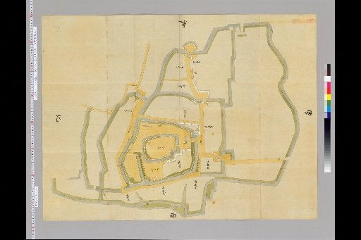Pictures of Ancient Japanese Castles, Volume 12, Tōsandō Section (5), 177 Map of Mibu Castle, Shimotsuke Province