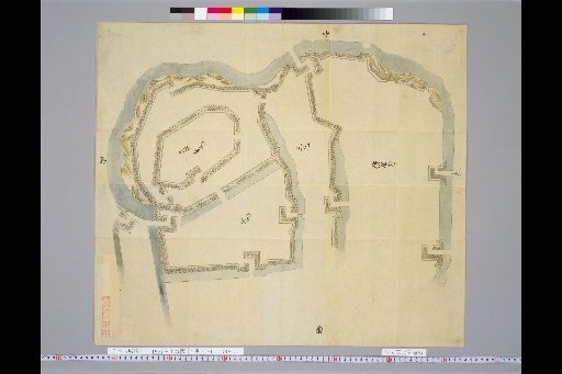 Pictures of Ancient Castles of Japan, Volume 13, Tōsandō Section (6), 189: Map of Shirakawa Castle