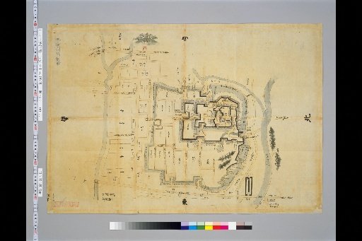 Pictures of Ancient Castles of Japan, Volume 13, Tōsandō Section (6), 190: Map of Shirakawa Castle in Ōshū