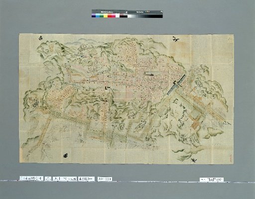 Pictures of Ancient Castles of Japan, Volume 13, Tōsandō Section (6), 191: Map of Nihonmatsu Castle in Ōshū