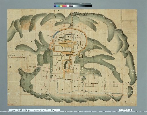 Pictures of Ancient Castles of Japan, Volume 13, Tōsandō Section (6), 192: Map of Nihonmatsu Castle in Aizu District