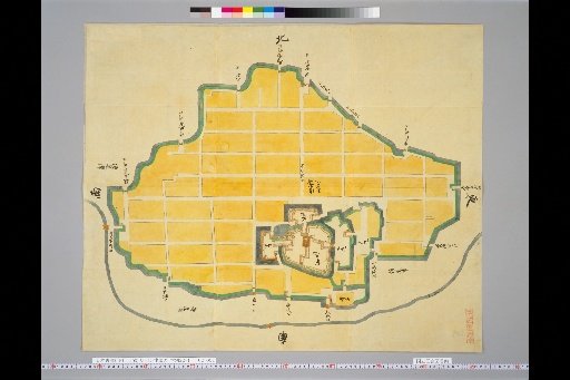 Pictures of Ancient Castles of Japan, Volume 13, Tōsandō Section (6), 195: Map of Aizu Castle in Ōshū