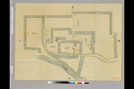 Pictures of Ancient Castles of Japan, Volume 14, Tōsandō Section (7), 201: Map of Hirosaki Castle in Mutsu Province