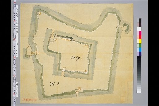 Pictures of Ancient Castles of Japan, Volume 14, Tōsandō Section (7), 208: Map of Tsuruoka Castle in the Shonai Region, Dewa