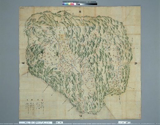 Pictures of Ancient Castles of Japan, Volume 14, Tōsandō Section (7), 214: Map of Yonezawa in Ōshū