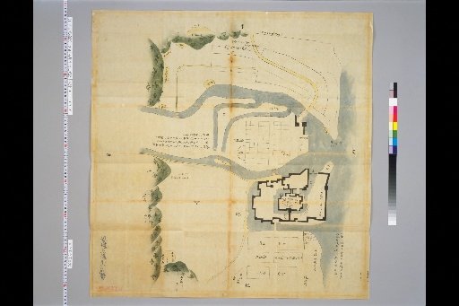 Pictures of Ancient Castles of Japan, Volume 15, Hokurikudō Section (1), 216: Map of Obama Castle in Wakasa