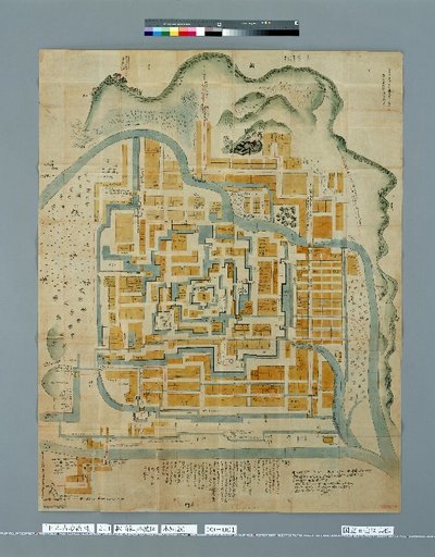 Pictures of Ancient Castles of Japan, Volume 15, Hokurikudō Section (1), 221: Map of Fukui Castle in Echizen