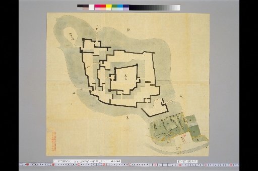 [Pictures of Ancient Castles of Japan] [Volume 15, Hokurikudō Section (1)] 228 Map of Takata Castle, Echigo Province