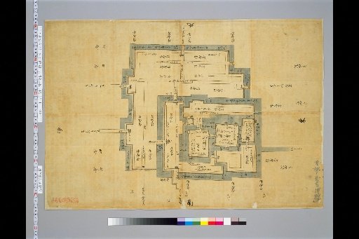 [Pictures of Ancient Castles of Japan] [Volume 16, Hokurikudō Section (2)] 233 Map of Nagaoka Castle, Echigo Province