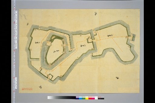 [Pictures of Ancient Castles of Japan] [Volume 16, Hokurikudō Section (2)] 235 Map of Shibata Castle, Echigo Province