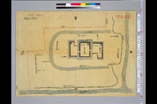 [Pictures of Ancient Castles of Japan] [Volume 16, Hokurikudō Section (2)] 236 Map of Sanjō Castle, Echigo Province