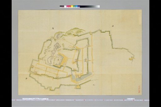 [Pictures of Ancient Castles of Japan] [Volume 16, Hokurikudō Section (2)] 238 Map of Murakami Castle