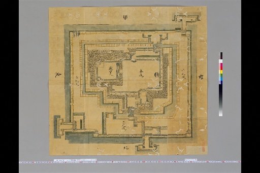 [Pictures of Ancient Castles of Japan] [Volume 17, Sanindō Section] 242 Map of Sasayama Castle, Tan Province