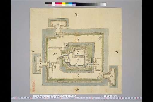 [Pictures of Ancient Castles of Japan] [Volume 17, Sanindō Section] 243 Map of Sasayama Castle, Tamba Province