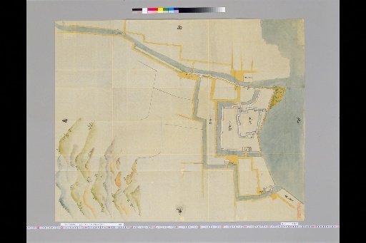 [Pictures of Ancient Castles of Japan] [Volume 17, Sanindō Section] 245 Map of Miyazu Castle, Tango Province