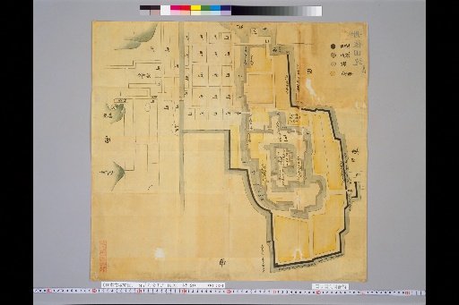 [Pictures of Ancient Castles of Japan] [Volume 17, Sanindō Section] 246 Map of Tanabe, Tango Province