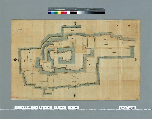 [Pictures of Ancient Castles of Japan] [Volume 17, Sanindō Section] 248 Map of Tanabe Castle, Tango Province