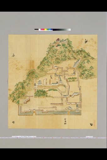 [Pictures of Ancient Castles of Japan] [Volume 17, Sanindō Section] 250 Map of Tottori Castle, Inaba Province