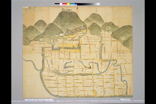 [Pictures of Ancient Castles of Japan] [Volume 17, Sanindō Section] 251 Map of the Castle of Inaba Province