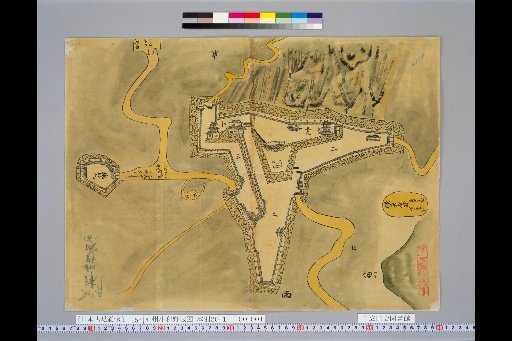 [Pictures of Ancient Castles of Japan] [Volume 17, Sanindō Section] 256 Map of Tsuwano Castle, Iwami Province