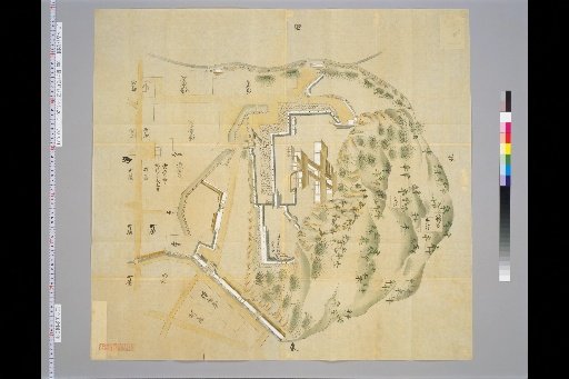 [Pictures of Ancient Castles of Japan] [Volume 18, Sanyōdō Section] 260 Map of Tatsuno Castle, Harima Province