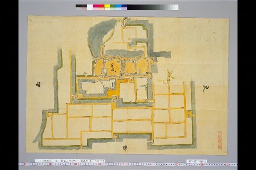 [Pictures of Ancient Castles of Japan] [Volume 18, Sanyōdō Section] 261 Map of Akashi Castle, Harima Province