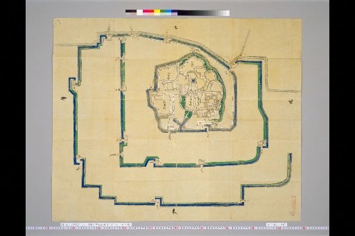 [Pictures of Ancient Castles of Japan] [Volume 18, Sanyōdō Section] 262 Map of Himeji Castle, Harima Province