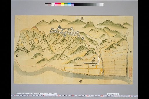 [Pictures of Ancient Japanese Castles] [Volume 18, Sanyodo Region] 268 Map of Matsuyama Castle in Bitchu Province