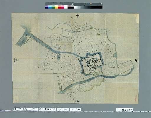[Pictures of Ancient Japanese Castles] [Volume 18, Sanyodo Region] 271 Map of Fukuyama Castle in Bingo Province
