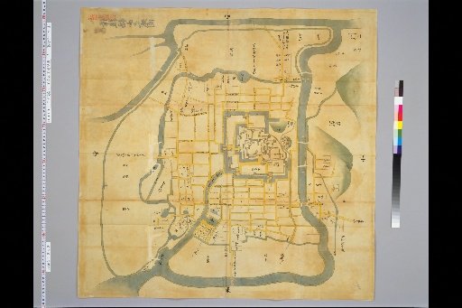 [Pictures of Ancient Japanese Castles] [Volume 18, Sanyodo Region] 272 Map of Fukuyama Castle in Bingo Province