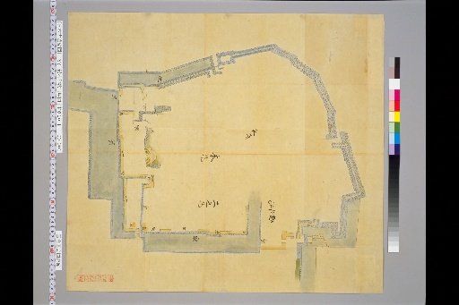 [Pictures of Ancient Japanese Castles] [Volume 19, Nankaido Region (1)] 280 Map of Wakayama Castle in Kishu Province