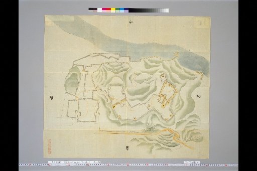 [Pictures of Ancient Japanese Castles] [Volume 19, Nankaido Region (1)] 282 Map of Shingu Castle in Kishu Province