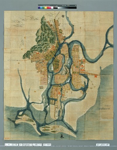 [Pictures of Ancient Japanese Castles] [Volume 19, Nankaido Region (1)] 287 Picture Map of Izu Castle