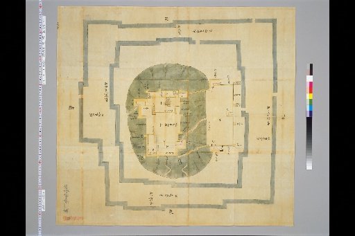 [Pictures of Ancient Japanese Castles] [Volume 19, Nankaido Region (1)] 290 Map of Marugame Castle in Sanuki Province