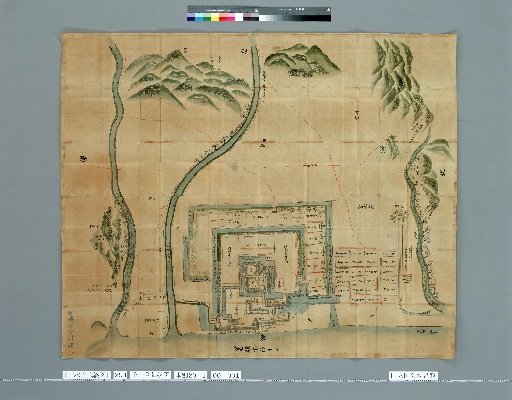 [Pictures of Ancient Japanese Castles] [Volume 20, Nankaido Region (2)] 294 Picture Map of Imabari in Iyo Province