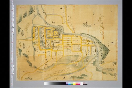 [Pictures of Ancient Japanese Castles] [Volume 20, Nankaido Region (2)] 302 Map of Otsu Castle in Iyo Province