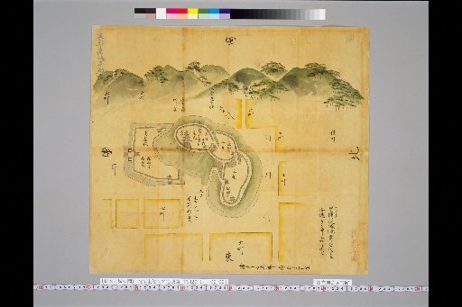 [Pictures of Ancient Japanese Castles] [Volume 20, Nankaido Region (2)] 303 Map of Kouchi Castle in Tosa Province