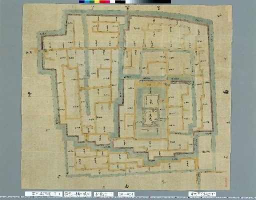 [Pictures of Ancient Japanese Castles] [Volume 21, Saikaido Section (1)] 311 Chikugo Yanagawa Castle Map