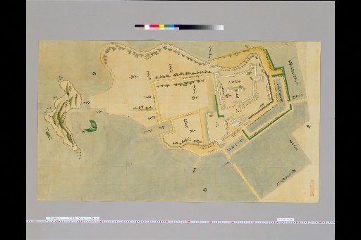 [Pictures of Ancient Japanese Castles] [Volume 21, Saikaido Section (1)] 317 Omura Castle Map
