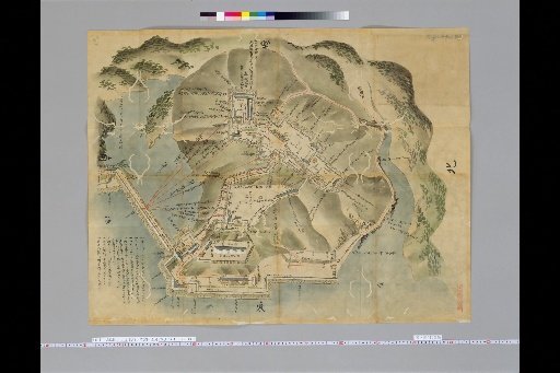[Pictures of Ancient Japanese Castles] [Volume 21, Saikaido Section (1)] 323 Hizen Kaji Tomioka Castle Map