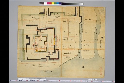 [Pictures of Ancient Japanese Castles] [Volume 22, Saikaido Section (2)] 329 Higo Yatsushiro Map