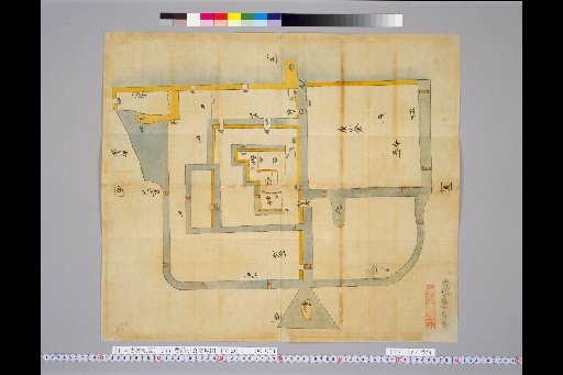 [Pictures of Ancient Japanese Castles] [Volume 22, Saikaido Section (2)] 330 Buzen Kokura Castle Map