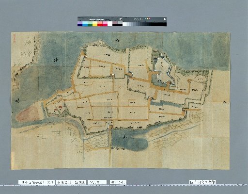 [Pictures of Ancient Japanese Castles] [Volume 23, Saikaido Section (3)] 336 Bungo Hiji Castle Map