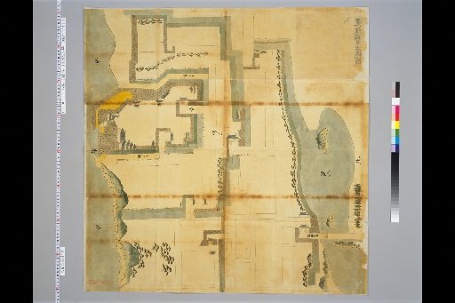 [Pictures of Ancient Japanese Castles] [Volume 23, Saikaido Section (3)] 337 Bungo Hiji Castle Map