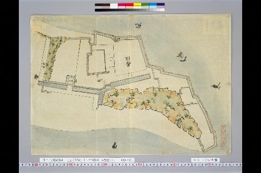 [Pictures of Ancient Japanese Castles] [Volume 23, Saikaido Section (3)] 339 Bungo Kizuki Castle Map