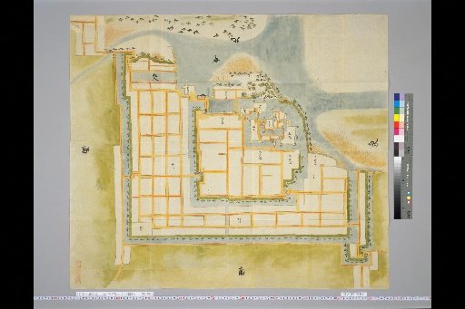 [Pictures of Ancient Japanese Castles] [Volume 23, Saikaido Section (3)] 340 Toyofu Castle Map