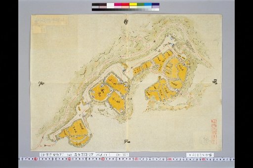 [Pictures of Ancient Japanese Castles] [Volume 23, Saikaido Section (3)] 342 Bungo Oka Castle Map
