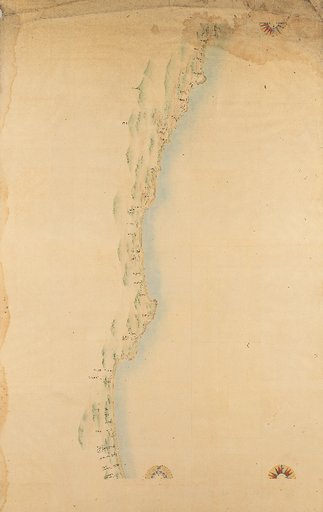 [Complete Map of the Coastal Regions of Great Japan] Map No. 57 Hitachi (Hitachi, Takahagi Village, Kuji River, Narita Village)