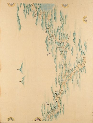 [Complete Map of the Coastal Regions of Great Japan] Map No. 68 Mutsu (Iwaki, Akatsu, Shirakawa, Uzen, Mount Gassan)